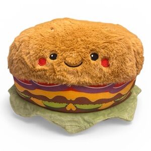 Plush Paradise Foodie Friends Tag Series 2 Pink Collectible Label- Hamburger 12”